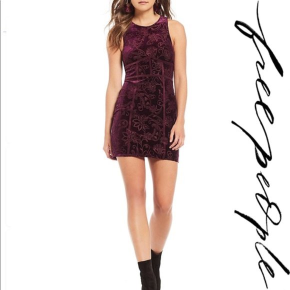 Free People Dresses & Skirts - Free People Burnout Babe Bodycon Dress Med NWT
